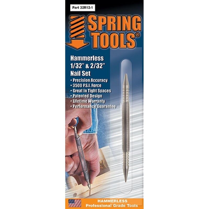 Spring Tools SpringTools 32R12-1 1/32 to 2/32-Inch Combination Nail Set - Image 2